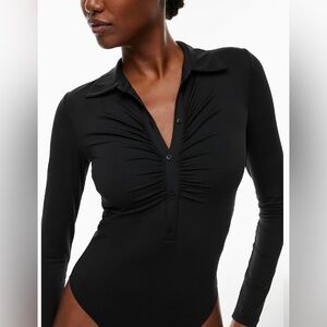 Babaton Black Long Sleeve Bodysuit